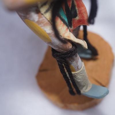 HAND CRAFTED KATCHINA "OWL DANCER" 10"