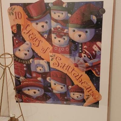 10 Years of Santabear picture and shelf