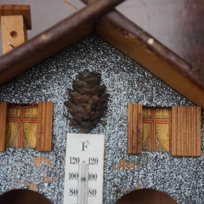 ANTIQUE FOLK ART GERMAN "WEATHER COTTAGE"