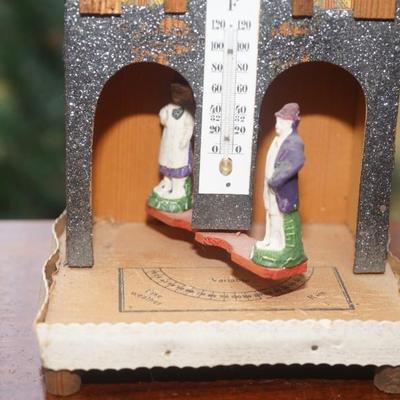 ANTIQUE FOLK ART GERMAN "WEATHER COTTAGE"