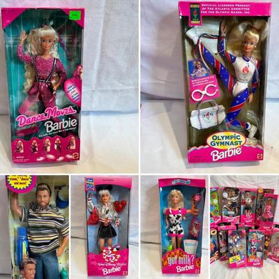 Eighteen Barbie & Ken Dolls From the 1990's (LR-MK)