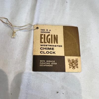 Elgin Westminster Chime Clock (LR/MK)