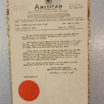 American metal case, license plate