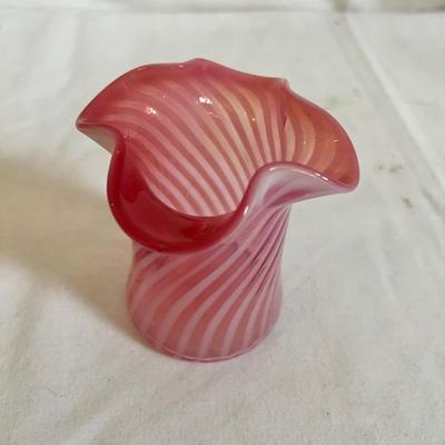 Rainbow Art and Cranberry Glass Jars & Vases (LR-MK)