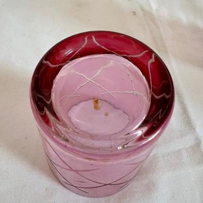 Rainbow Art and Cranberry Glass Jars & Vases (LR-MK)