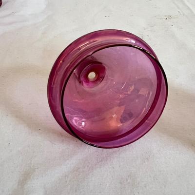 Rainbow Art and Cranberry Glass Jars & Vases (LR-MK)