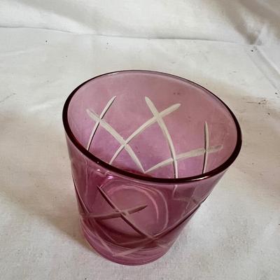 Rainbow Art and Cranberry Glass Jars & Vases (LR-MK)