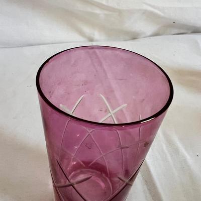 Rainbow Art and Cranberry Glass Jars & Vases (LR-MK)