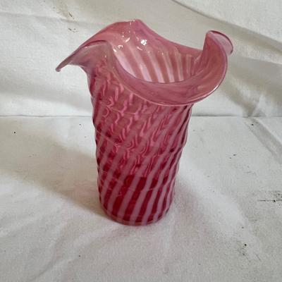 Rainbow Art and Cranberry Glass Jars & Vases (LR-MK)
