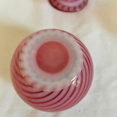 Rainbow Art and Cranberry Glass Jars & Vases (LR-MK)