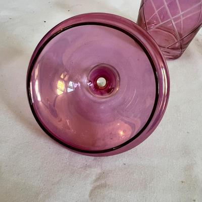 Rainbow Art and Cranberry Glass Jars & Vases (LR-MK)