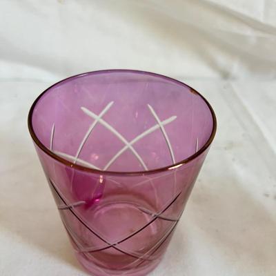 Rainbow Art and Cranberry Glass Jars & Vases (LR-MK)