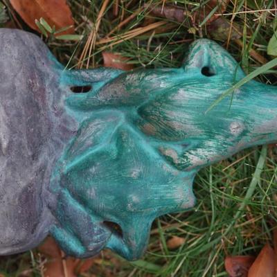 UNUSUAL FIND VINTAGE BRUSH MCCOY MOLD FOR GARDEN FROG FIGURINES.8"