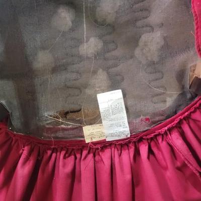 Vintage parlor skirted chair