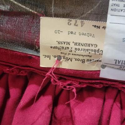 Vintage parlor skirted chair