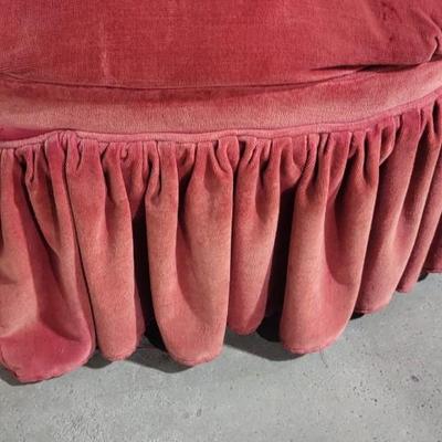 Vintage parlor skirted chair