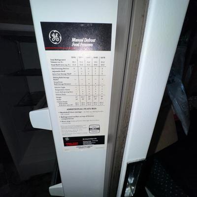 488 GE Manual Defrost Upright Freezer Model: CA 13SMB RWH