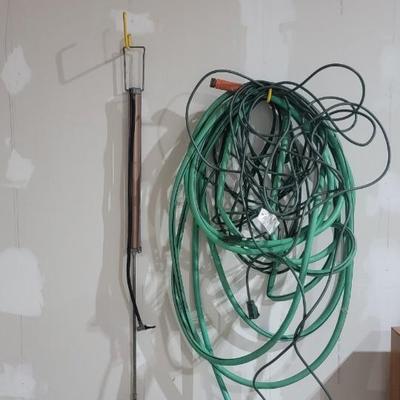 Vtg tire pump and hoses