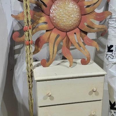 Fabric, sun den decor, chest