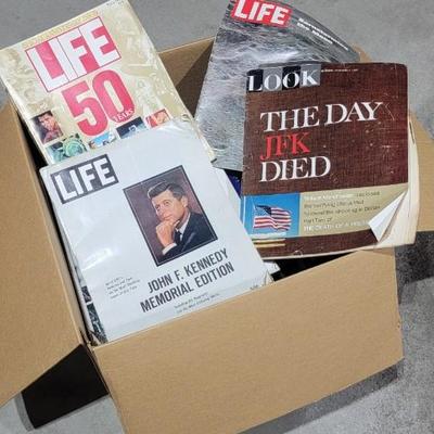 Box of magazines