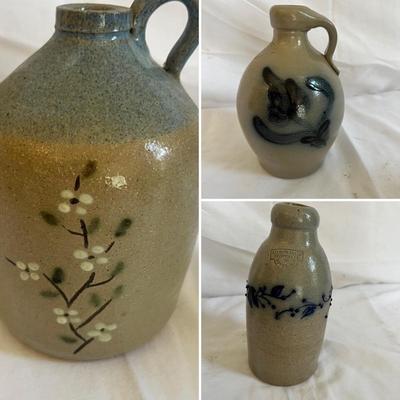 Tomlinson & More Hand Crafted Stoneware Jugs & Pot (LR/MK)