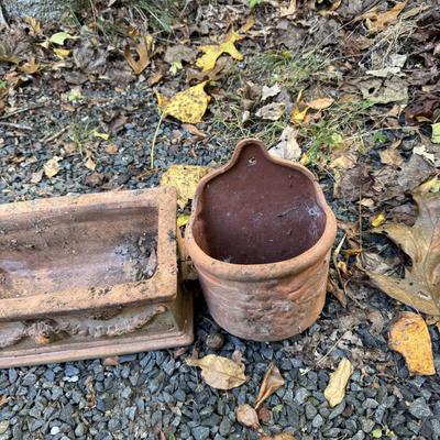 493 Terra-cotta Rectangular Planters/Wall planter lot