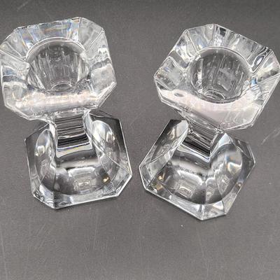 Orrefors, Villeroy & Boch Crystal Candlestick Holders & More