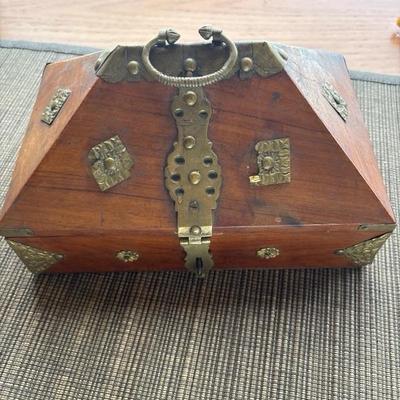 Lot of Pins in Wood Box