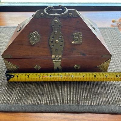 Lot of Pins in Wood Box