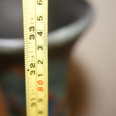 GOUDA POTTERY LARGE FLOOR VASE OF 33" IN HEIGHT.