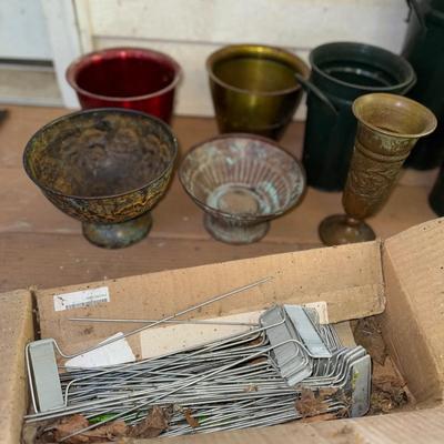 501 Mixed LOT of Metal/Tin Planters