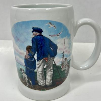 Norman Rockwell "Looking Out To Sea" Coffee Mug or Tea Cup