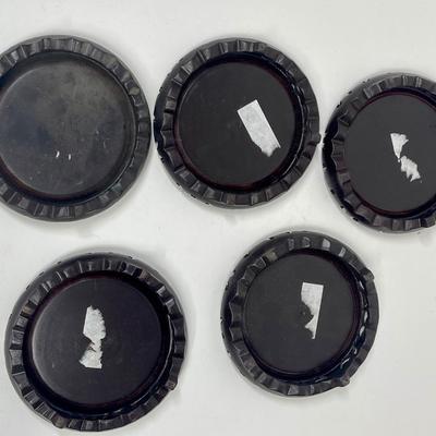 Round Wooden Display stands with an Asian style