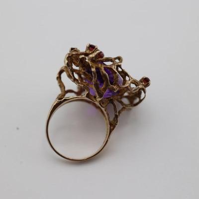 14k Gold Amethyst Ring (See Details)