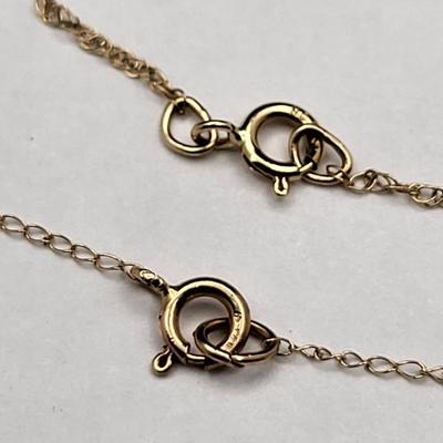 14k Pearl & CZ Necklaces - 2gr
