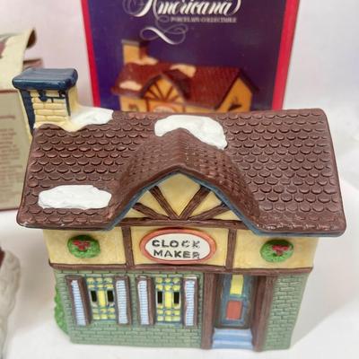 Lot of 3 Lighted Christmas Lighted Houses