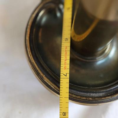 Vintage STIFFEL Brass Bouillotte Three Candle Table Lamp (See Details)