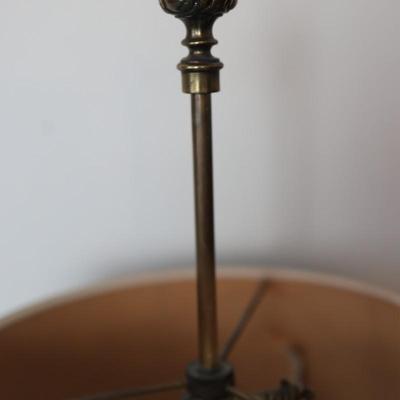 Vintage STIFFEL Brass Bouillotte Three Candle Table Lamp (See Details)