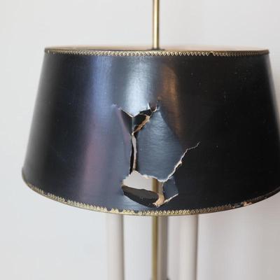 Vintage STIFFEL Brass Bouillotte Three Candle Table Lamp (See Details)