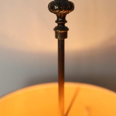 Vintage STIFFEL Brass Bouillotte Three Candle Table Lamp (See Details)