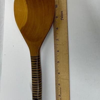 Handmade Carved Large Spoon with a Zebra Handle souvenir