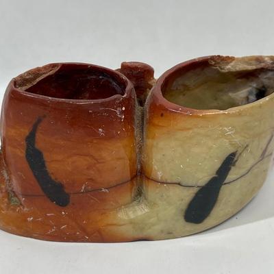 Antique Chinese Soapstone Brush Pots