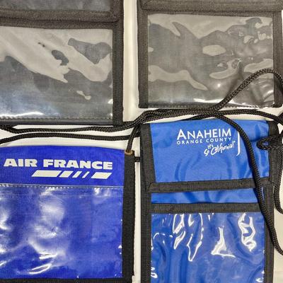 Collection of Lanyard ID Pouches from assorted businesses