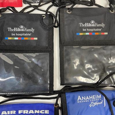Collection of Lanyard ID Pouches from assorted businesses