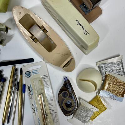 Office Supply Lot - Staplers, Dymo Labeler, Staple Pullers, and more