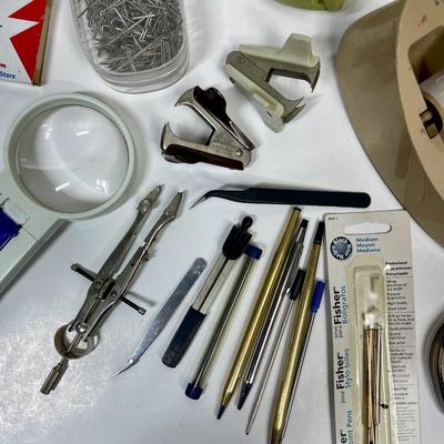 Office Supply Lot - Staplers, Dymo Labeler, Staple Pullers, and more