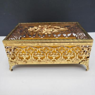 Vintage Jewel Box & Juliana, Cameo, Swarovski Bracelets