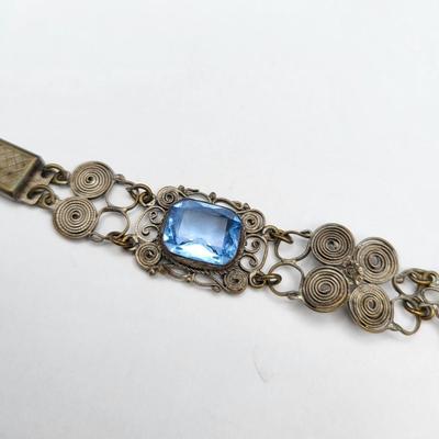 Vintage Jewel Box & Juliana, Cameo, Swarovski Bracelets