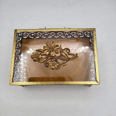 Vintage Jewel Box & Juliana, Cameo, Swarovski Bracelets