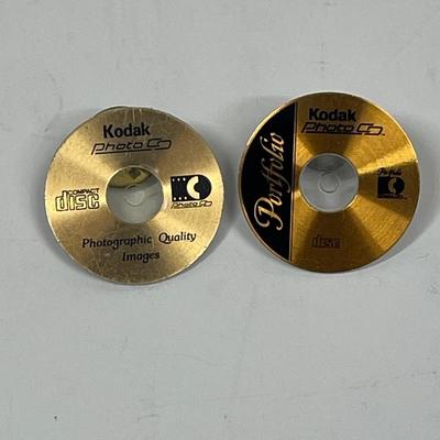 Vintage Kodak Logo Label CD-Style Pins - Advertising